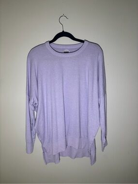 American Eagle Lavender Oversized Long Sleeve Tee Size M